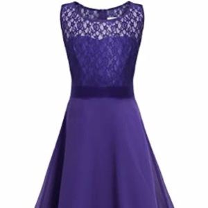 floor length purple dress!